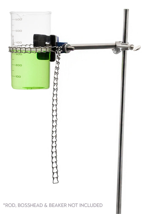 Clamp, 8 Inch with Chain, 19 Inch - With Stainless Steel Rod - Vinyl-Coated
