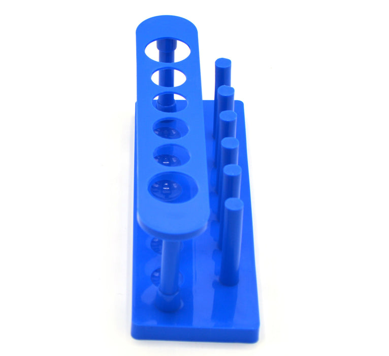 Test Tube Rack - Holds 6 Tubes (2 x 25mm and 4 x 16mm) - Polypropylene