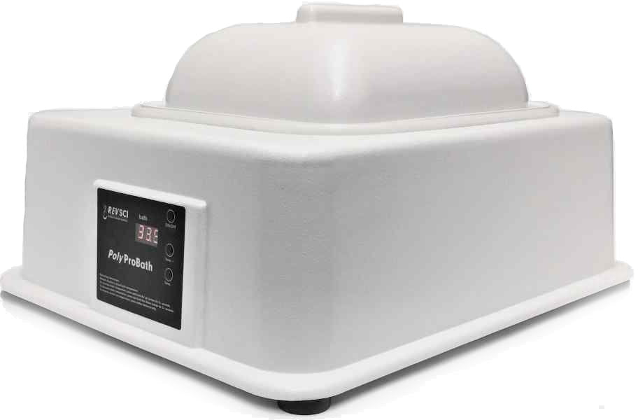 Water Bath, 11L - ABS Cover - Corrosion-Resistant - Great for DNA Extraction, CRISPR, Heat Shock, Embryo Thawing - RevSci