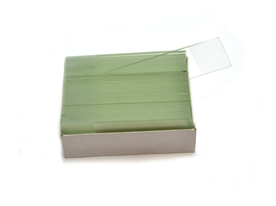 glass slide sticking out of box