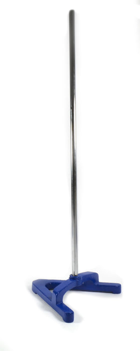 A-Shaped Retort Base & Rod Set - 8.5"x8.5" Base, 23.6" Rod - Steel