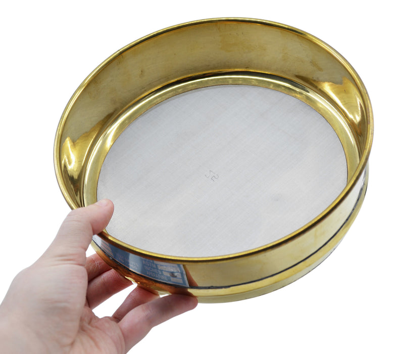 Test Sieve, 8 Inch - Full Height - ASTM No. 230 (63µm) - Brass & Stainless Steel