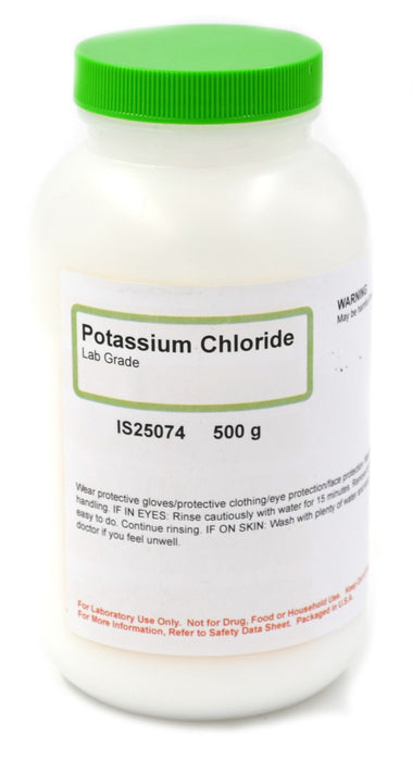 Potassium Chloride, 500g - Lab-Grade - The Curated Chemical Collection