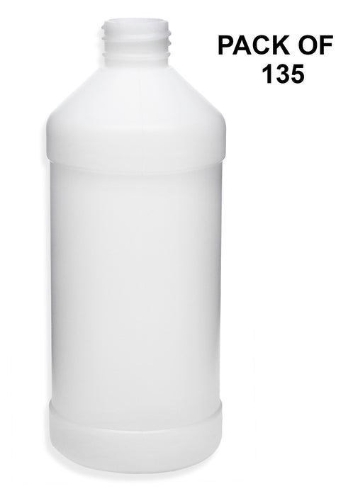 Pack of 135 Bottles, 16oz (28-410) - HDPE Plastic - hBARSCI