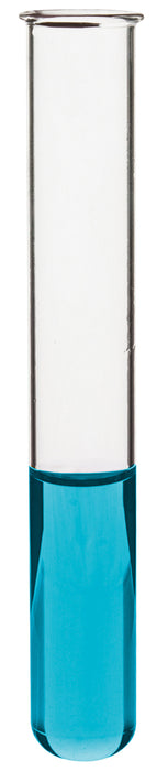 48PK Test Tubes, 12mL, 16x100mm - Rimmed - Light Wall, 1.2mm Thick - Borosilicate 3.3 Glass