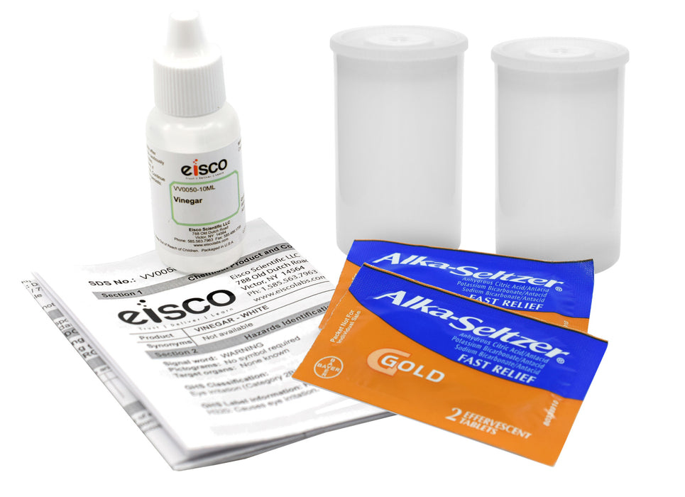 Film Canister Rockets Kit - Launch a Rocket with Two Simple Ingredients - Science Fair Kits by Eisco