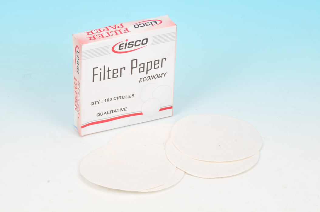 Qualitative Filter Paper, 100 Circles - 15cm dia. - 8-10 Microns - Eisco Labs