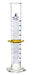 1000mL glass graduated cylinder class b blue graduations