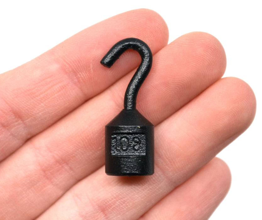 10g Iron Hooked Weight with Label - Eisco Labs