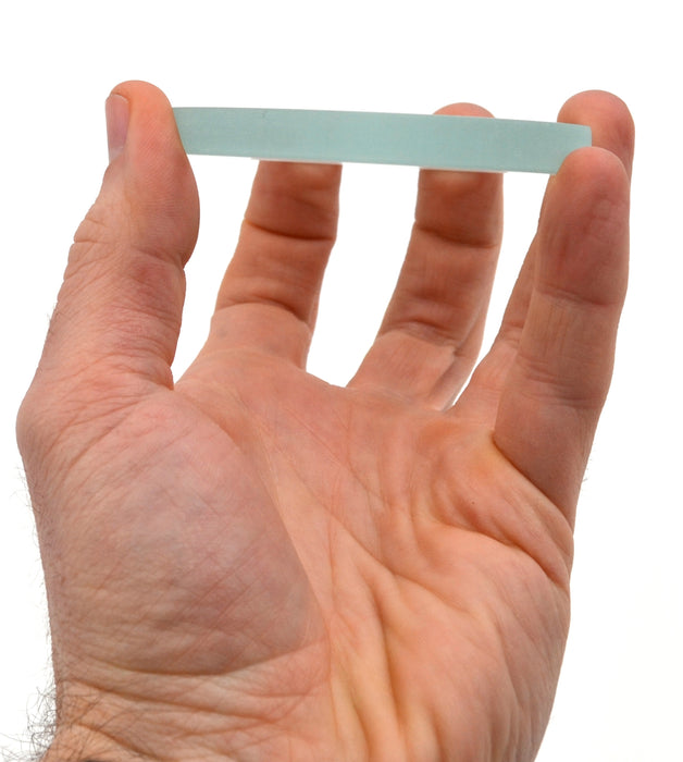 Optical Glass Lens, 3" (75mm) - 200mm Focal Length - Ground, Beveled Edges - For Use as Top Spinning Base