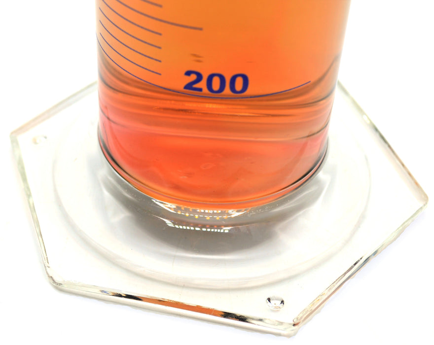 Graduated Cylinder, 2000ml - Class B - Blue Graduations - Hexagonal Base