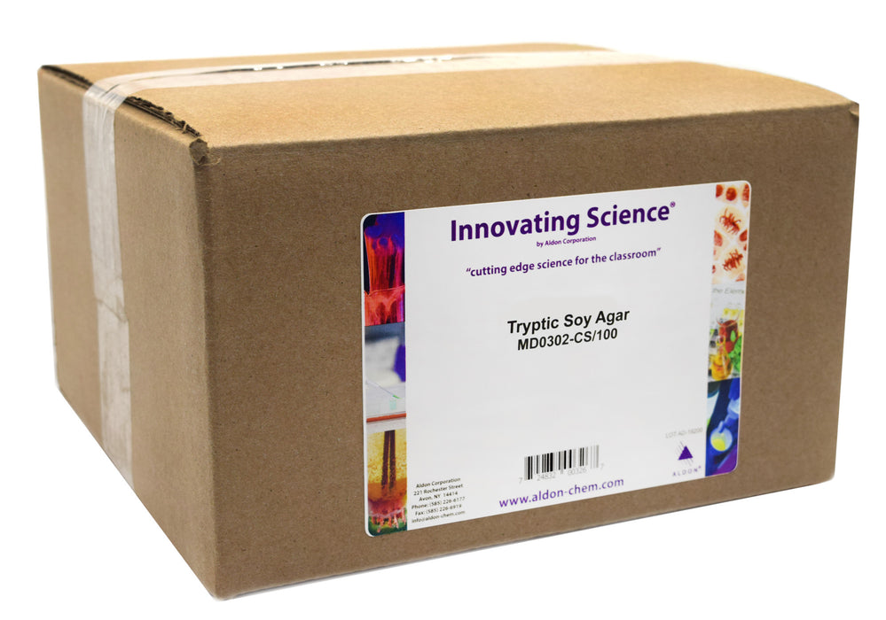 Tryptic Soy Agar (TSA) Slants, Case of 100 - General Purpose Growth Medium - Innovating Science