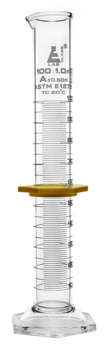 100ml glass graduated cylinder class a