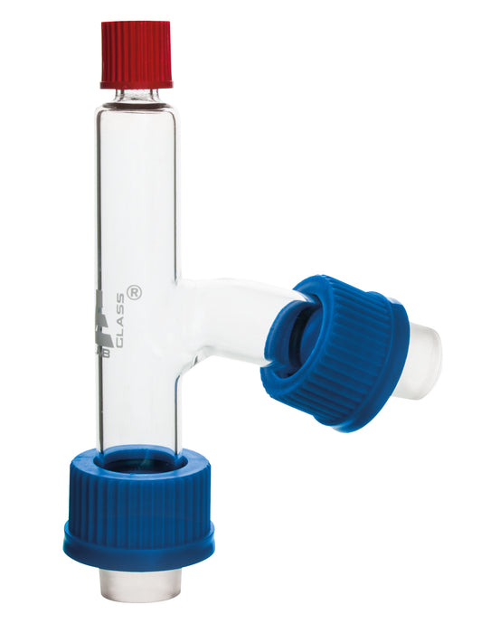 Still Head with Thermometer Socket - Screw Thread - 24/29 Socket Size  - Borosilicate Glass - Eisco Labs
