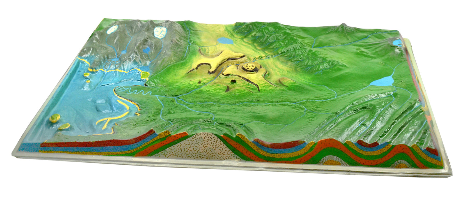2 Piece Comparative Terrain Landform Models, 23.5 Inch