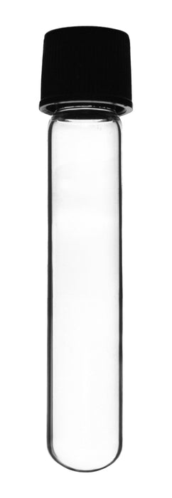 Culture Tube with Screw Cap, 5mL, 12/PK - 16x75mm - Round Bottom - Borosilicate Glass