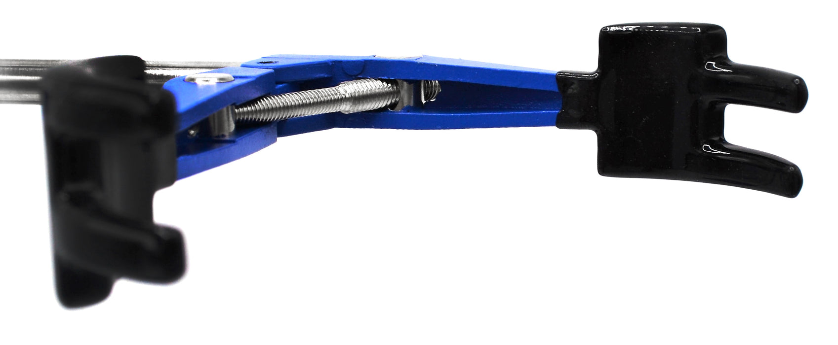 4 Prong, Vinyl Coated Clamp, Stainless Steel Rod - 4.1" Max Opening