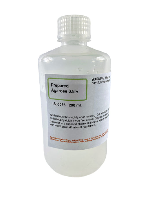 Prepared Agarose 0.8%, 200mL -Reagent Grade - The Curated Chemical Collection