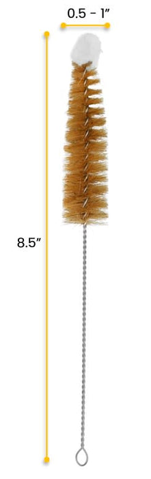 Tapered Bristle Brush with Cotton Yarn Tip, 8.5"