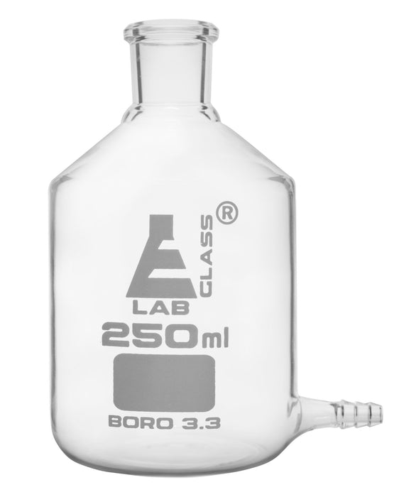 Aspirator Bottle, 250mL - With Outlet - Borosilicate Glass
