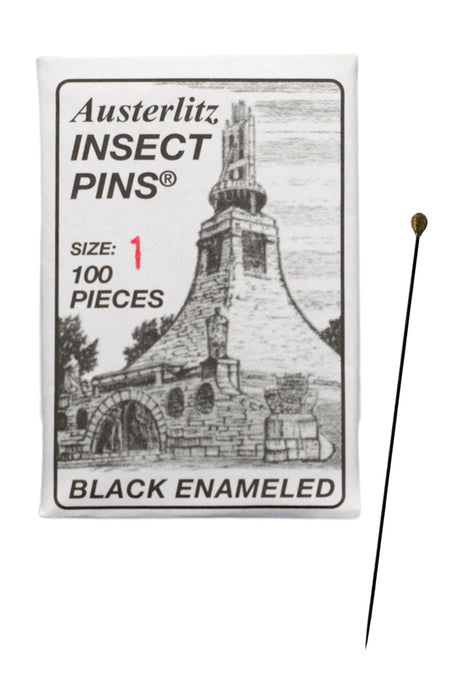 100PK Premium Insect Entomology Dissection Pins, Size 1 - Museum Grade