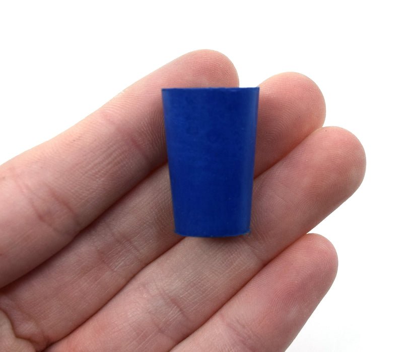 10PK Neoprene Stoppers, 1 Hole - ASTM - Size: #00 - 10mm Bottom, 14mm Top, 25mm Length