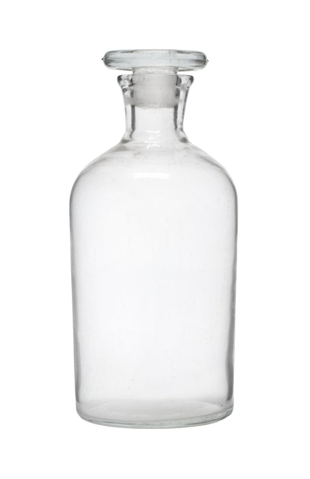 Reagent Bottle, 500ml - Narrow Neck - Glass Stopper - Soda Glass