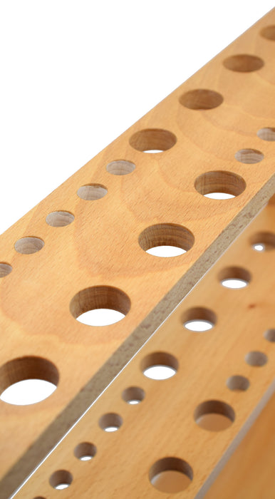 Pipette Stand - Holds 24 Pipettes (8 x 20mm, 8 x 12mm and 8 x 9mm) - Hardwood