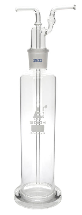 Gas Washing Bottle, 500mL - Drechsel - Borosilicate Glass