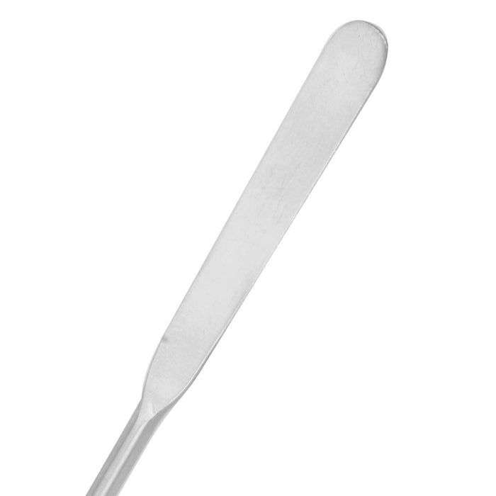 10PK Semi-Micro Spatulas, 7.9 Inch - Stainless Steel - Rounded End & Tapered End