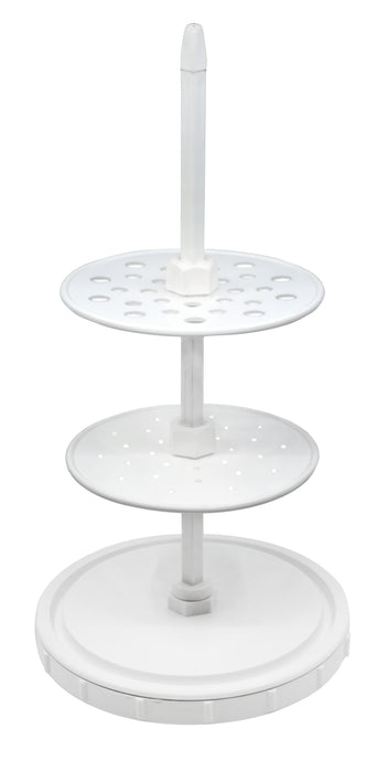 Pipette Stand - Holds 28 Pipettes (10 x 13mm and 18 x 11.5mm) - Polypropylene