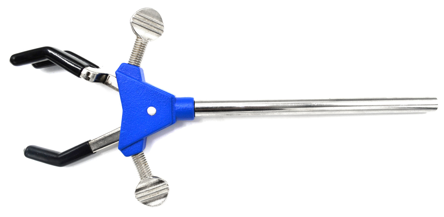 3 Finger Adjustable Clamp on Stainless Steel Rod - 2.3" Max Opening