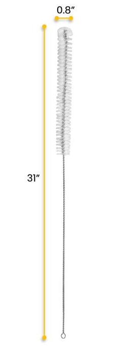 5PK Nylon Burette Cleaning Brushes, 31" - For Burettes up to 0.75" Diameter