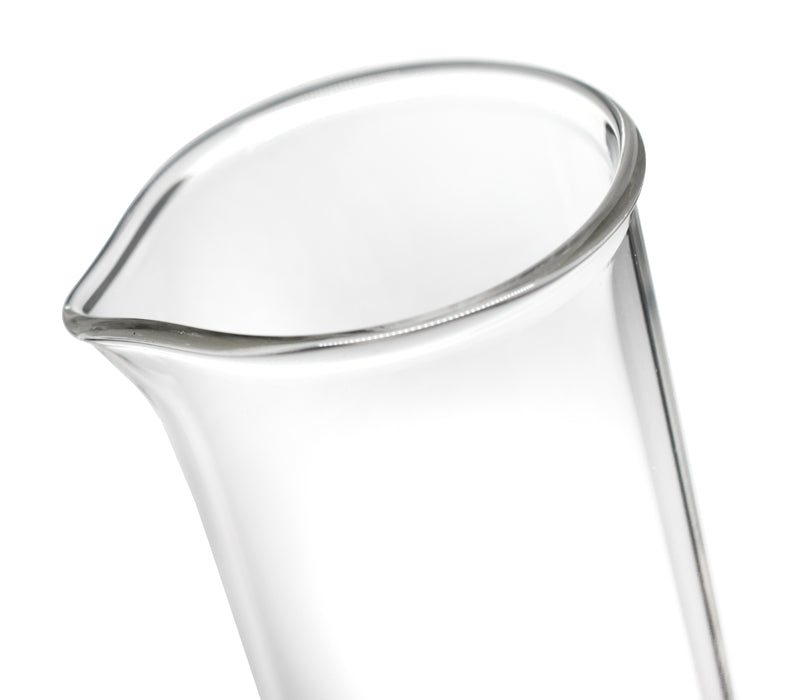 Glass Graduated Cylinder, 50mL - Class A - White Single Scale - Hexagonal Base - Borosilicate