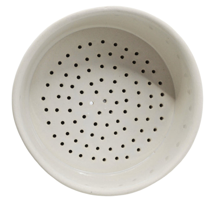 Buchner Funnel, 12.5cm - Porcelain - Straight Sides, Perforated Plate - Eisco Labs