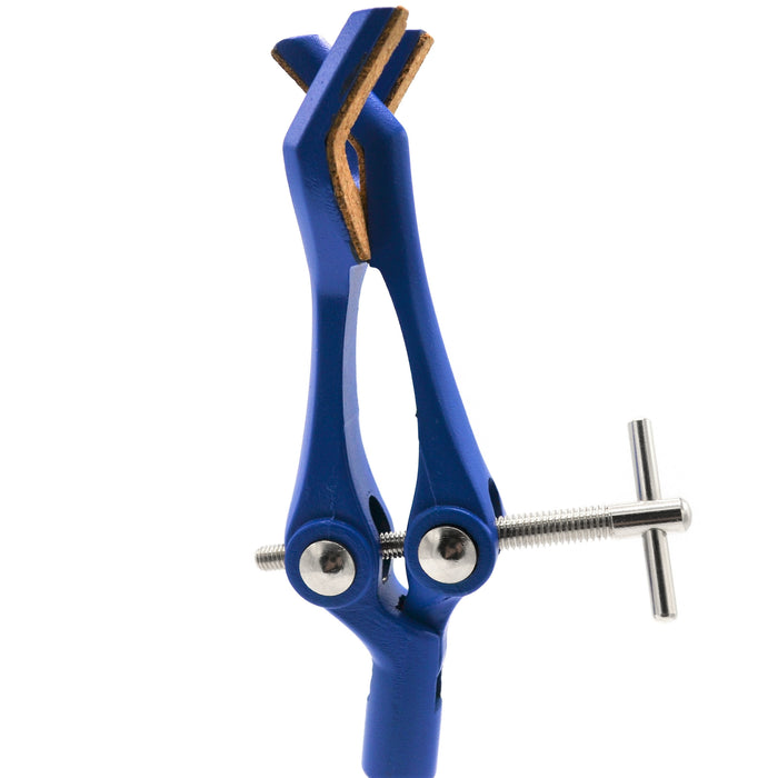 3 Finger Cork Lined Extension Clamp on Rod - 3.4" Max Opening