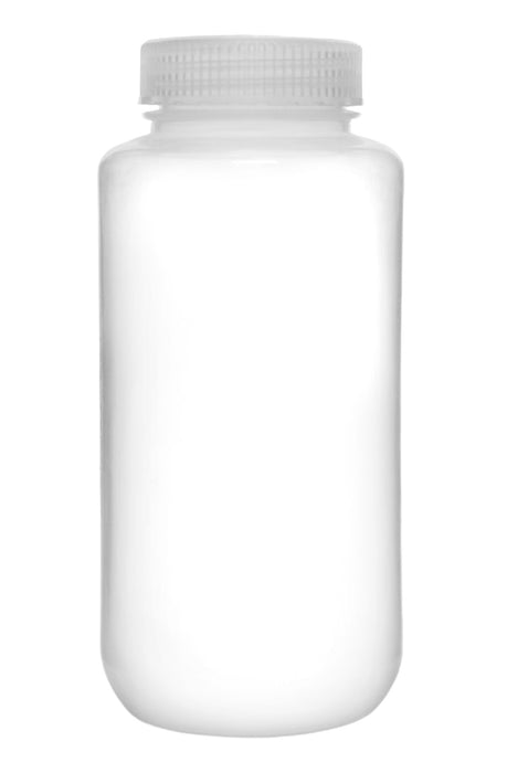 6PK Reagent Bottles, 1000ml - Wide Neck with Screw Cap - Polypropylene