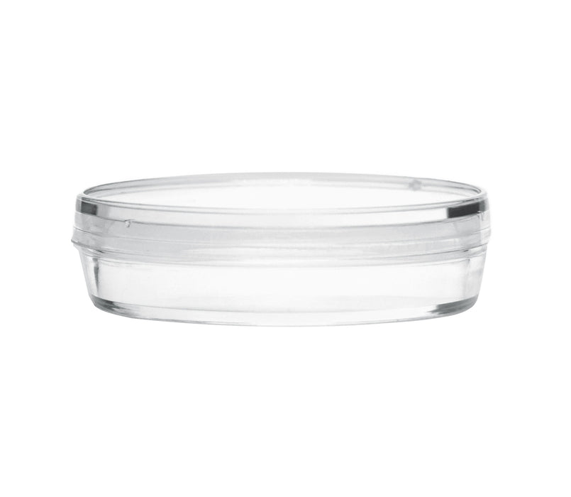 25PK Disposable Petri Dish with Lid - Sterile - 60x15mm - Polystyrene - Triple Vented - Transparent