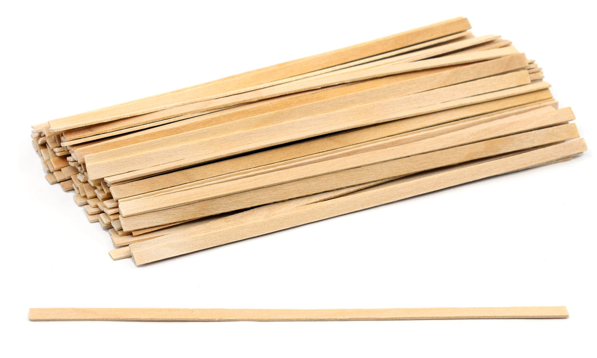 Wooden Splints, Pack of 100 - 5.5" - Soft, Dry Wood - For General Laboratory Use - Eisco Labs