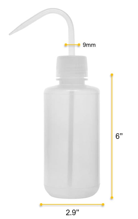 Premium Wash Bottle, 500ml - Low Density Polyethylene - Leak-Proof