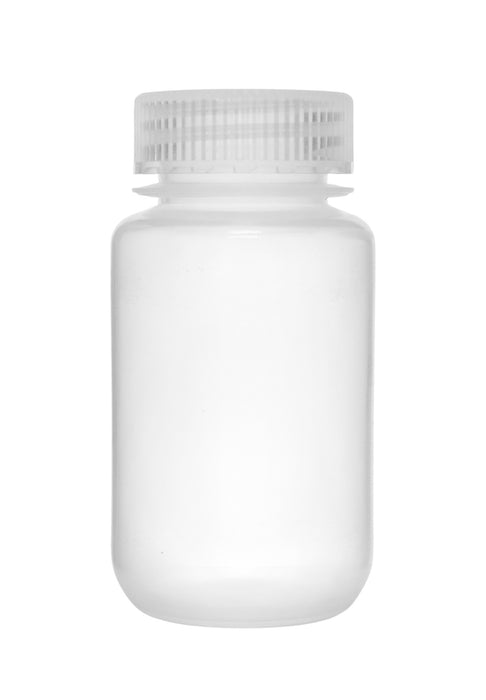 12PK Reagent Bottles, 125ml - Wide Neck with Screw Cap - Polypropylene