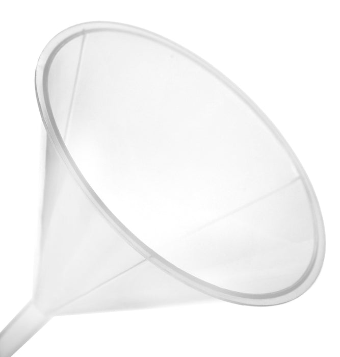 10PK Filter Funnel, 3.6" - Polypropylene Plastic - Chemical Resistant