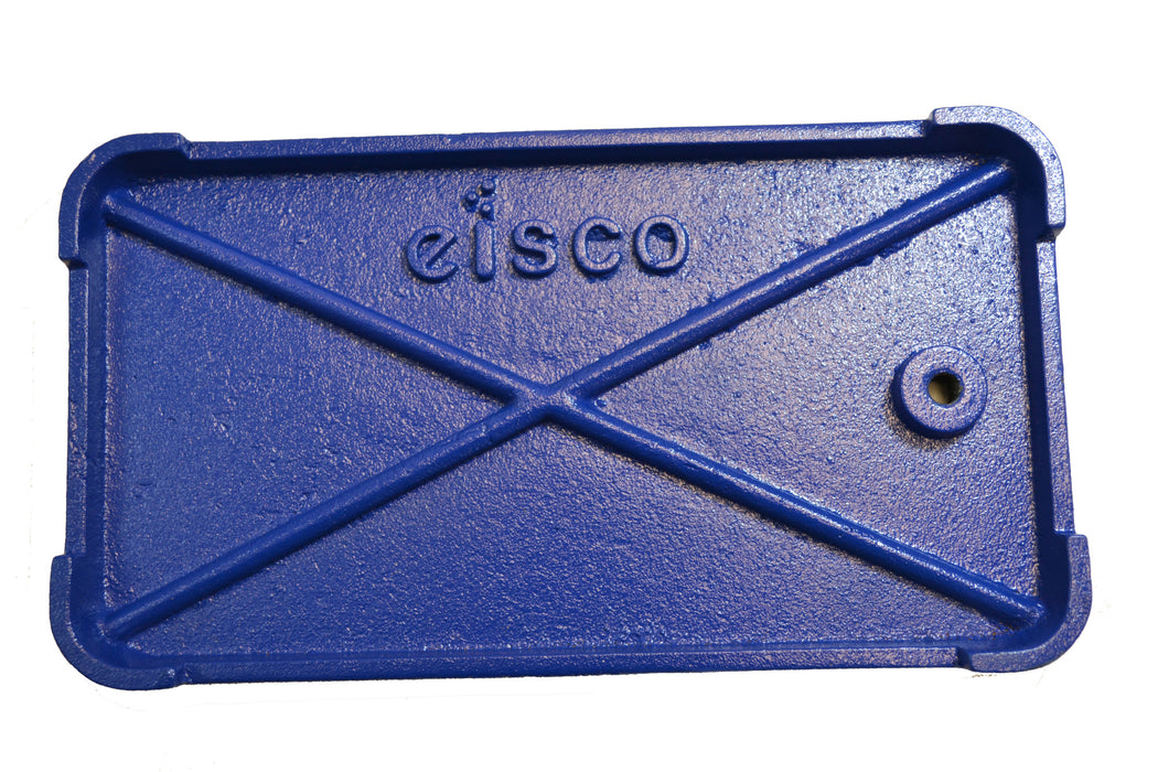 Rectangular Retort Base & Rod Set - 9"x6" Base, 23.6" Rod - Cast Iron