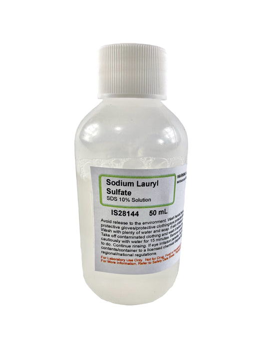 Sodium Lauryl Sulfate 10%, 50mL - Laboratory Grade - The Curated Chemical Collection