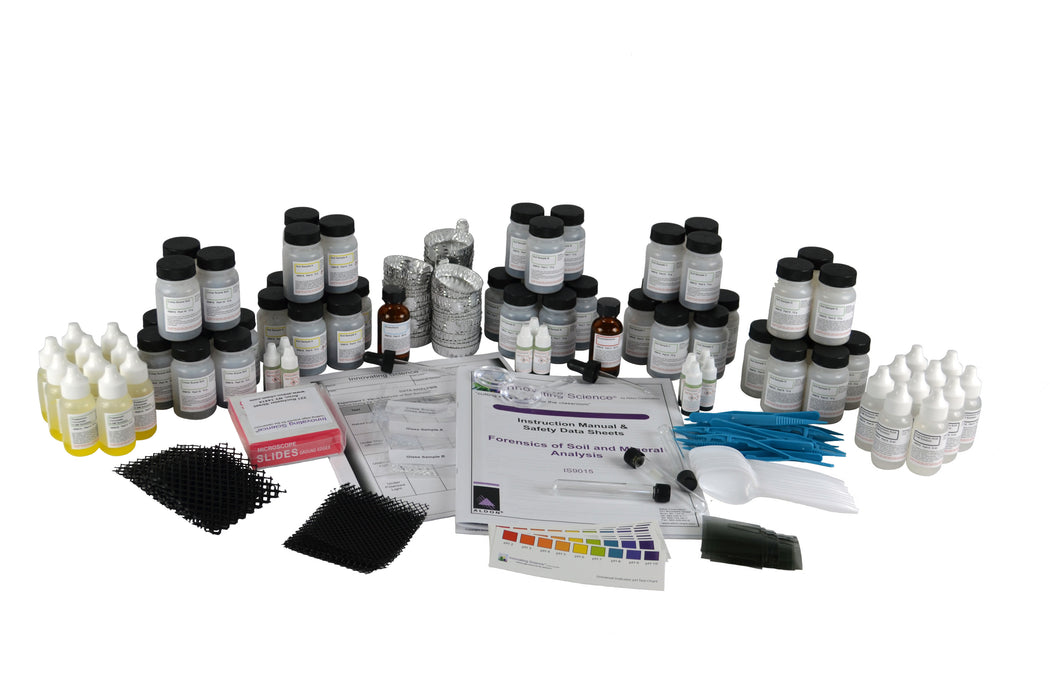 Forensics of Soil and Mineral Analysis (Materials for up to 10 groups)