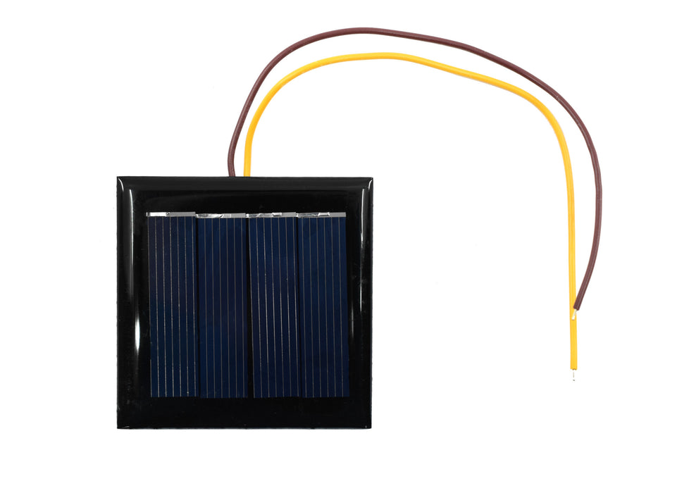Solar Cell with Wires, 2 Inch - 2 Volt DC, 130mA - Polycrystalline