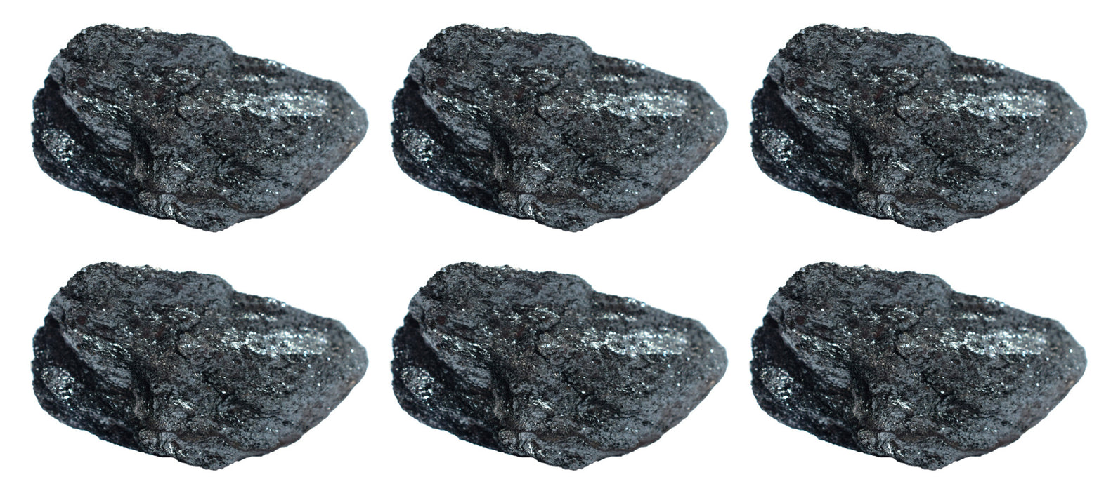 6PK Raw Hematite, Mineral Specimens, ± 1" Each - Great for Science Classrooms - Class Pack