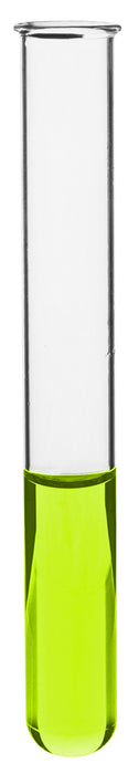 24PK Test Tubes, 85mL, 25x250mm - Rimmed - Marking Spot - Light Wall, 1.2mm Thick - Borosilicate 3.3 Glass