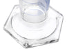 250ml glass graduated cylinder hexagonal base